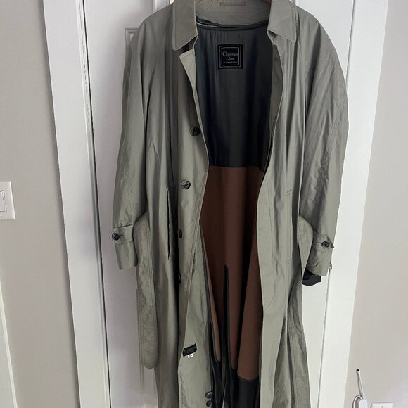 Christian Dior Mens single breasted trench coat size 42R